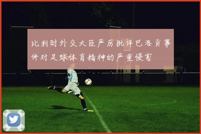 比利时外交大臣严厉批评巴洛贡事件对足球体育精神的严重侵害
